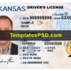 Arkansas Drivers License Front New Template PSD