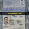 Fake Australian Passport Template PSD Men