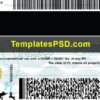 Florida Drivers License Template PSD Back