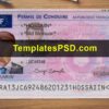 France Drivers License Template PSD