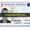 France ID Card Template PSD New