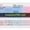 Germany Permanent Resident Card Template Back