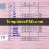 Hungary Driving License Template PSD Back