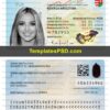 Hungary ID Card Template PSD