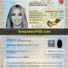 Hungary ID Card Template PSD