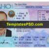 Idaho Driver License Template PSD Front