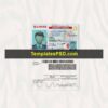 Illinois Drivers License Template PSD Scan