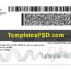 Illinois Drivers License Template PSD back