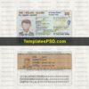 Ireland Passport Card Template PSD Scan