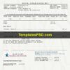 Maryland American Water Utility Bill Template PSD Scan