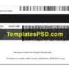 Michigan Drivers License back New PSD template