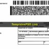 Missouri Driver License Template PSD Back