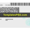 Nebraska Drivers License Template PSD Back