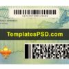 Nova Scotia Drivers License Template PSD Back