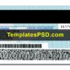 Ontario Drivers License Template PSD Back