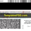 Rhode Island Drivers License Template New Back