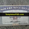 Social Security Card Front Real Looking Mockup Generator