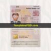 UK ID Card Template PSD Fake Scan