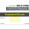 Vermont Driver License Template New Back