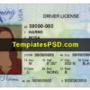 Wyoming Driver License Template New Front