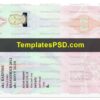 Czech ID Card Template Back